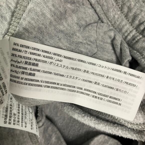 Abercrombie & Fitch Gray Jogger Sweatpants Men’s Large Red Stripe Trim - Picture 8 of 13